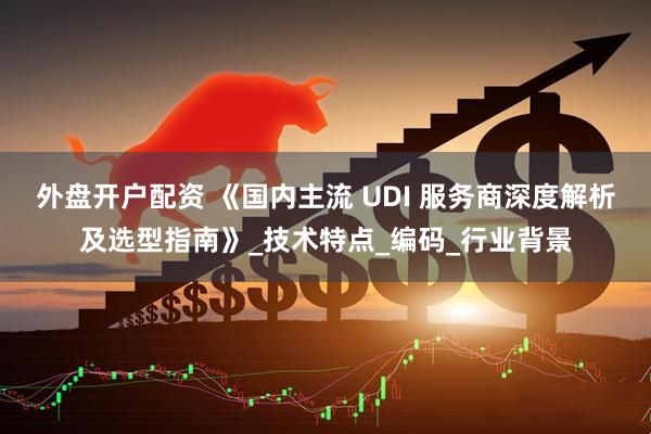 外盘开户配资 《国内主流 UDI 服务商深度解析及选型指南》_技术特点_编码_行业背景